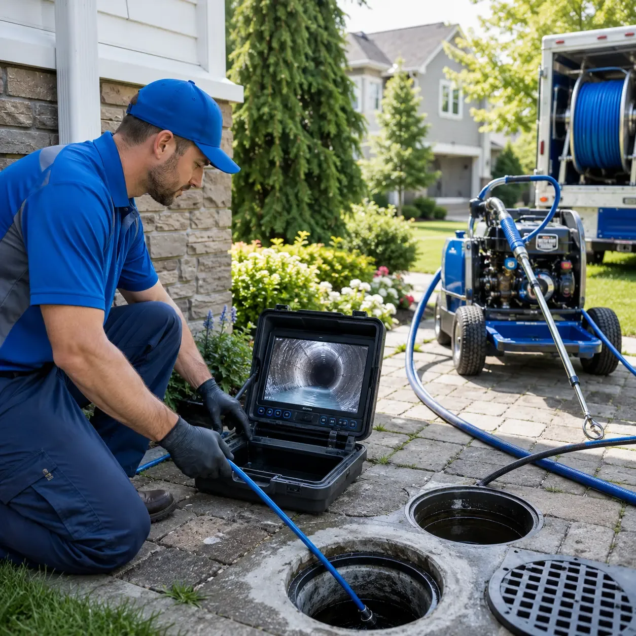 Outdoor drain cleaning professionals serving West Simsbury, CT
