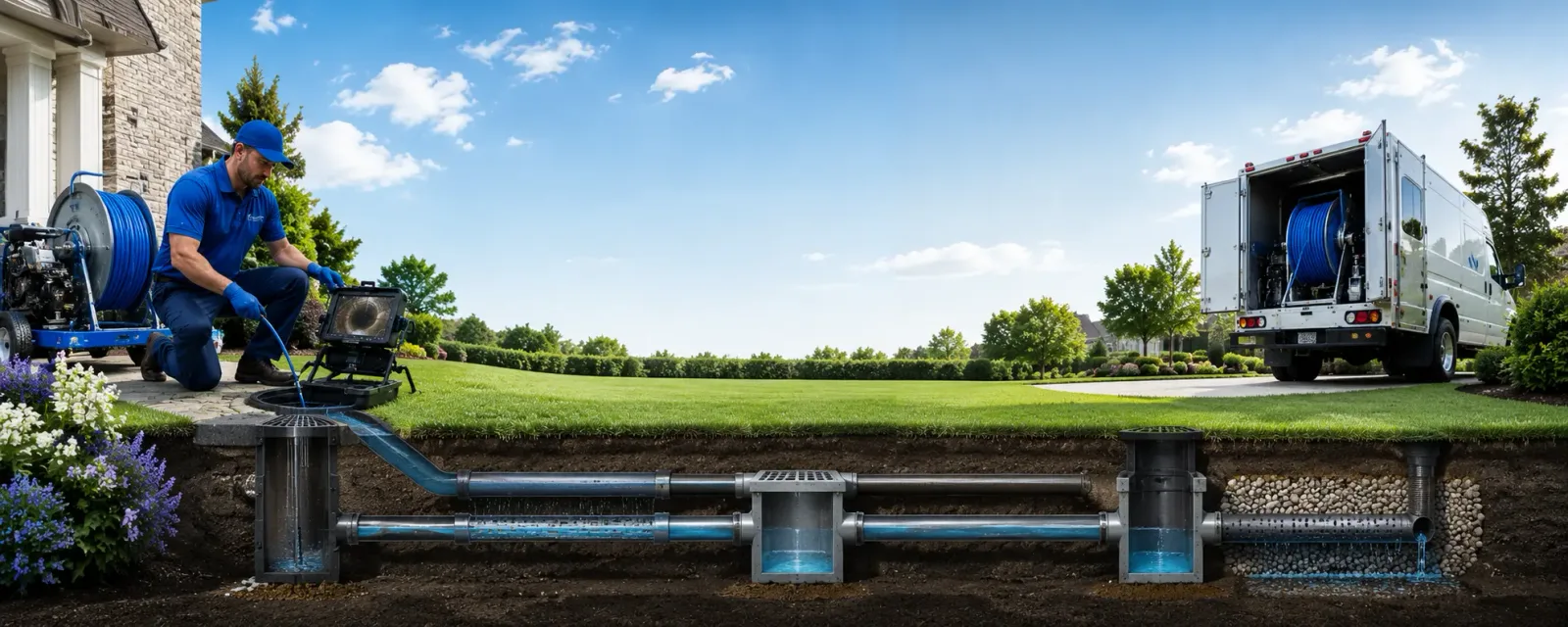 Outdoor drain cleaning information for West Simsbury, CT